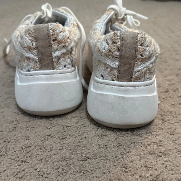 Free people women’s Crochet Sneakers - Cream and Tan - Picture 8 of 8
